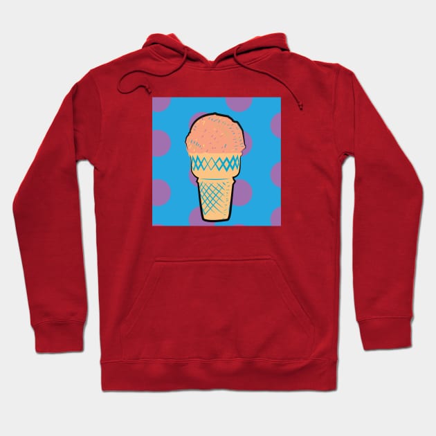 Ice cream - Happy Polka Dots Hoodie by hsf